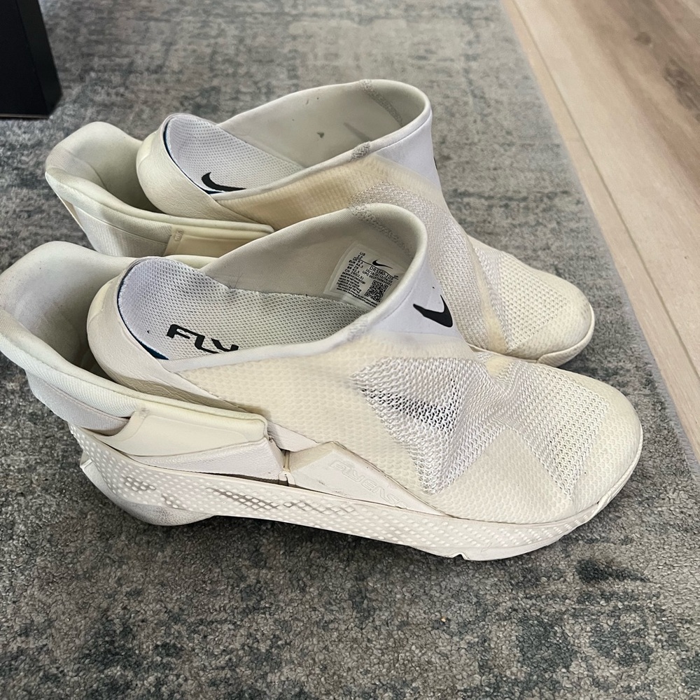 Nike White FlyEase Sneakers